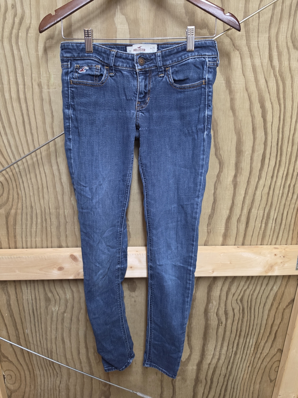 Hollister Women's Skinny Blue Stretch Jeans